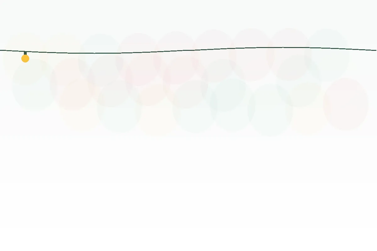 Warm white with subtle color accents