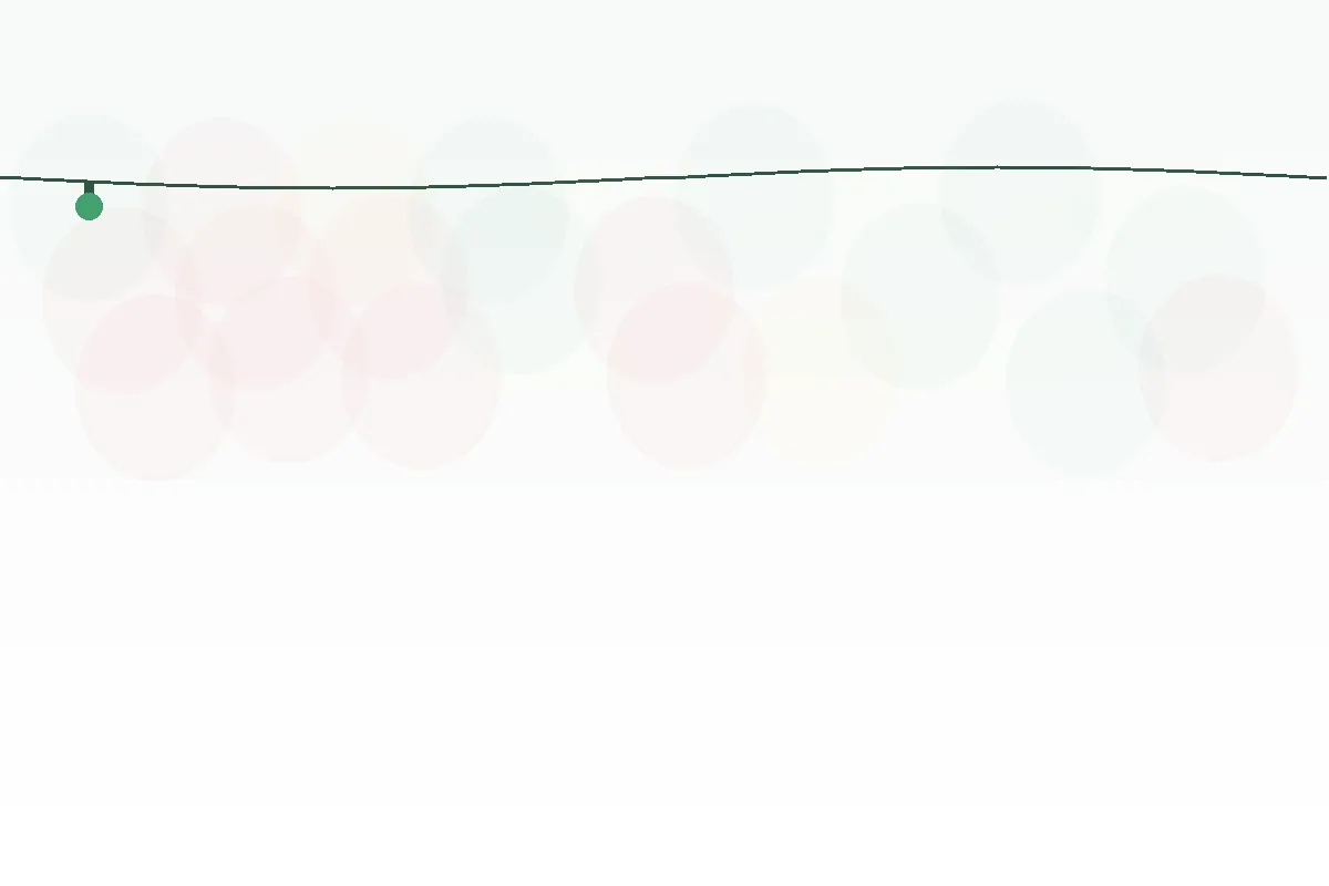 Fence line with gentle glow